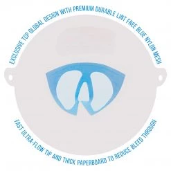 TCP Global 250 Pack Of Paint Strainers With Fine 190 Micron Filter Tips - Premium