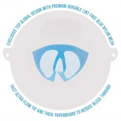 TCP Global 50 Pack Of Paint Strainers With Fine 190 Micron Filter Tips - Premium