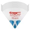 TCP Global 50 Pack Of Paint Strainers With Fine 190 Micron Filter Tips - Premium "PURE BLUE" Ultra-Flow Blue Nylon Mesh