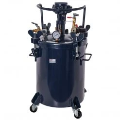 TCP Global Commercial 8 Gallon (30 Liters) Spray Paint Pressure Pot Tank With Air Powered Mixing Agitator Pressure Pots