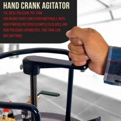 TCP Global Commercial 5 Gallon (20 Liters) Spray Paint Pressure Pot Tank With Manual Mixing Agitator Pressure Pots