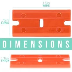 TCP Global Plastic Razor Blade (Box Of 100) Razor Blades & Cut Knives