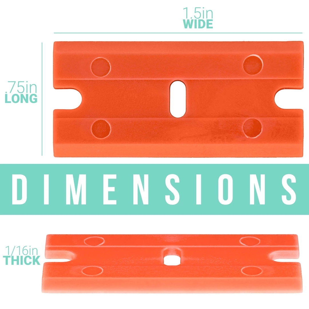 TCP Global Plastic Razor Blade (Box Of 100) Razor Blades & Cut Knives 4 TCP Global Plastic Razor Blade (Box Of 100) Razor Blades & Cut Knives