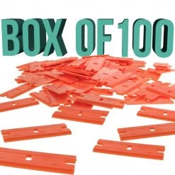 TCP Global Plastic Razor Blade (Box Of 100) Razor Blades & Cut Knives 9 TCP Global Plastic Razor Blade (Box Of 100) Razor Blades & Cut Knives