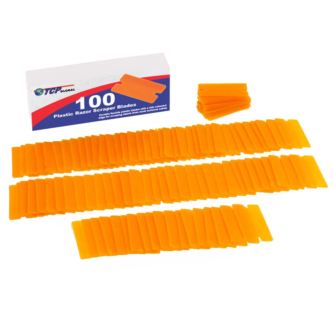 TCP Global Plastic Razor Blade (Box Of 100) 3 TCP Global Plastic Razor Blade (Box Of 100)