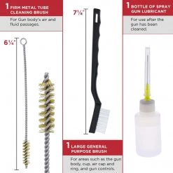 TCP Global Pro 23 Piece Spray Gun Cleaning Kit With Case For HVLP Air Tool Paint Gravity Detail Airbrush Cleaning Kits 12 TCP Global Pro 23 Piece Spray Gun Cleaning Kit With Case For HVLP Air Tool Paint Gravity Detail Airbrush Cleaning Kits