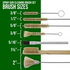 TCP Global 20 Piece Spray Gun Cleaning Kit For HVLP Air Tool Paint Gravity Detail Airbrush Parts Cleaning Kits