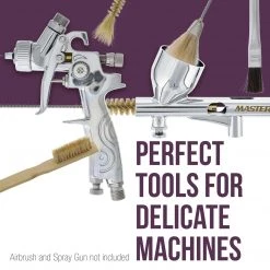 TCP Global 20 Piece Spray Gun Cleaning Kit For HVLP Air Tool Paint Gravity Detail Airbrush Parts Cleaning Kits