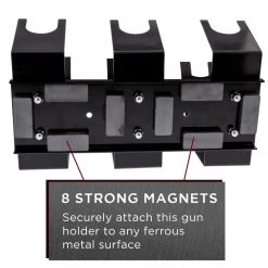 Gun Holders TCP Global Magnetic Paint Spray Gun Holder Stand, Holds 3 Gravity Feed HVLP Guns - Attach Spray Booth Wall, Mix Room, Workstation Cabinet, Body Shop