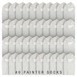 TCP Global Painters Spray Socks, Universal Fit (Case Of 40) - Snug Soft Stretch Cotton Hood Mask - Protection From Paint Over-Spray, Sanding Dust, Dirt, Debris