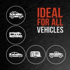 TCP Global 27"-30" Spare Tire Cover For Jeep, Trailer, RV, SUV, Truck Fits Entire Tire, Black Soft Vinyl Wheels & Tires 9 TCP Global 27