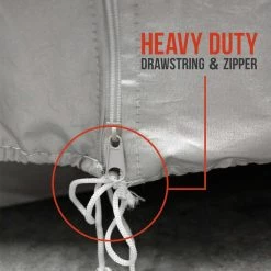 TCP Global Seasonal Tire Storage Bag - Dustproof Protective Polyester Cover With Drawstring - Holds 4 Tires Up To 32