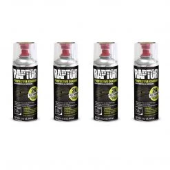 U-Pol Raptor 2K Black Bedliner, 13.2 Oz. Aerosol (Pack Of 4) Truck Bed Liner