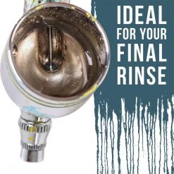 U.S. Art Supply Airbrush Cleaner, 16-Ounce Pint Bottle - Fast Acting Cleaning Solution, Quickly Remove Water-Based Acrylic Paint, Watercolor, Makeup