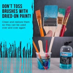 Airbrush Cleaning U.S. Art Supply Brush Cleaner And Restorer, 16 Oz - Cleans Paint Brushes, Airbrushes, Art Tools, Remove Dried On Acrylic Oil, Water-Based Paint Colors 9 Airbrush Cleaning U.S. Art Supply Brush Cleaner And Restorer, 16 Oz - Cleans Paint Brushes, Airbrushes, Art Tools, Remove Dried On Acrylic Oil, Water-Based Paint Colors