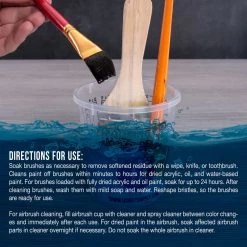 Airbrush Cleaning U.S. Art Supply Brush Cleaner And Restorer, 16 Oz - Cleans Paint Brushes, Airbrushes, Art Tools, Remove Dried On Acrylic Oil, Water-Based Paint Colors 11 Airbrush Cleaning U.S. Art Supply Brush Cleaner And Restorer, 16 Oz - Cleans Paint Brushes, Airbrushes, Art Tools, Remove Dried On Acrylic Oil, Water-Based Paint Colors