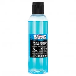 U.S. Art Supply Brush Cleaner And Restorer, 4 Oz - Cleans Paint Brushes, Airbrushes, Art Tools, Remove Dried On Acrylic Oil, Water-Based Paint Colors