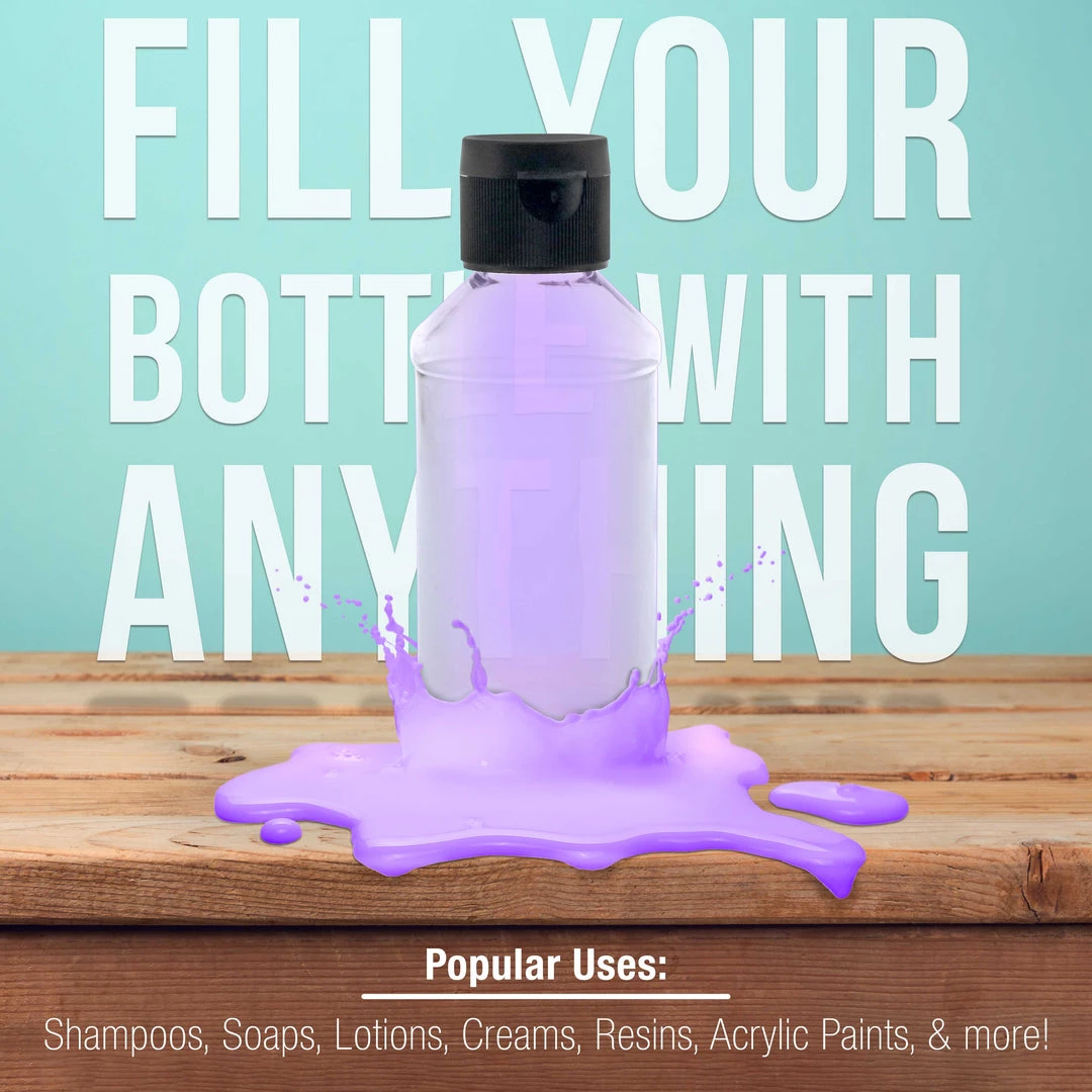 U.S. Art Supply 8 Ounce Squeeze PET Plastic Bottles With Flip Cap - BPA-free, Food Safe, Medical Grade Plastic, Acrylic Pouring Paint (Pack Of 24) 6 U.S. Art Supply 8 Ounce Squeeze PET Plastic Bottles With Flip Cap - BPA-free, Food Safe, Medical Grade Plastic, Acrylic Pouring Paint (Pack Of 24)