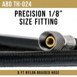 Master Airbrush Essential Airbrush Accessories Kit Including 6 Ft. Braided Air Hose, Mini Inline Filter, Quick Disconnect, Coupler & Splitter Manifold Airbrush Hoses