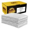Dura-Gold Premium 6" X 9" White Light Duty Scuff Pads, Box Of 10 - Scuffing Cleaning Cleansing Surfaces, Preparation, Automotive Woodworking Household