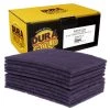 Scuffpads Dura-Gold Premium 6" X 9" Purple Medium Fine Scuff Pads, Box Of 10 - Scuffing, Sanding, Cleaning, Auto Paint Color Blend Surface Adhesion Preparation