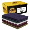 Scuffpads Dura-Gold Premium 6" X 9" 10 Scuff Pad Variety Pack, 2 Each Maroon, Gray, Gold, Purple And White - Scuffing, Scouring, Sanding, Cleaning, Automotive
