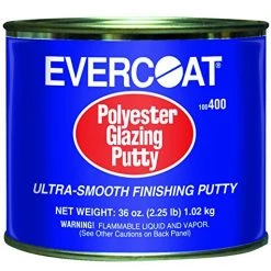 Fibreglass Evercoat Glazes & Putties Polyester Ultra-Smooth Glazing Putty, 20 Oz. Can