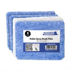 Master Airbrush Hobby Airbrush Spray Booth Filter Set, Fits Master B100 Airbrush Spray Booths