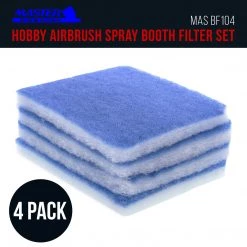Master Airbrush Hobby Airbrush Spray Booth Filter Set, Fits Master B100 Airbrush Spray Booths