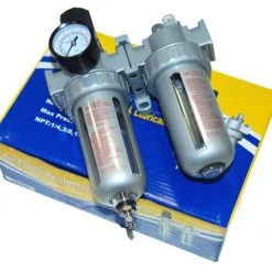 TCP Global Professional Air Filter, Regulator And Lubricator Control Unit (1/4