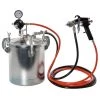TCP Global Pressure Pots Commercial 2-1/2 Gallon Paint Pressure Tank With Spray Gun And 10' Air And Fluid Hose Assembly