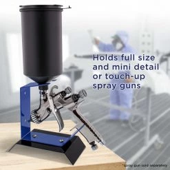TCP Global Benchtop Gravity Feed Spray Gun Holder Stand Auto Paint Table Bench Top HVLP Gun Holders